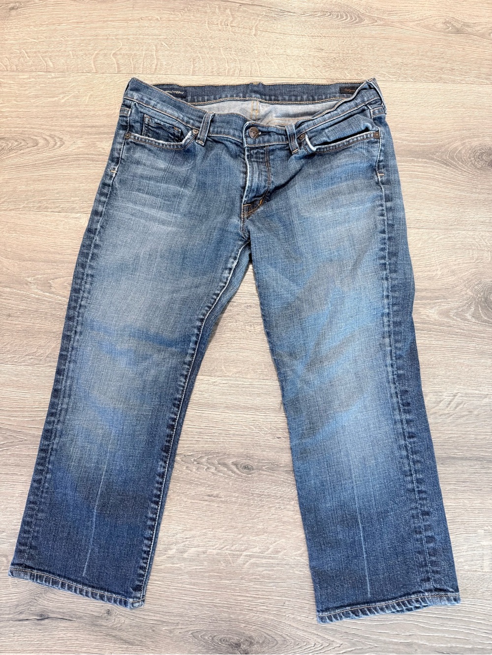 Citizens Of Humanity Light Blue Cropped Jeans
